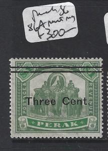 MALAYA PERAK (PP1905B)  ELEPHANT 3C/$1.00 THIN T SG 86A  PART MOG  