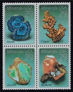 US #2703a Minerals Block of 4; MNH (2.40) (4Stars)