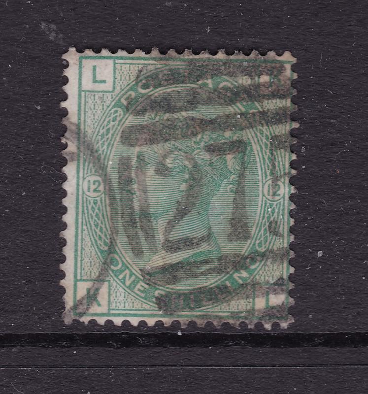 Great Britain a used QV 1/- green plate 12 from 1873