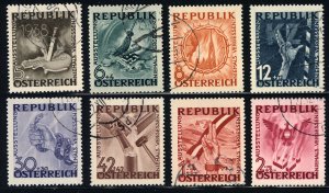 Austria 1946  Scott #B171-8 used