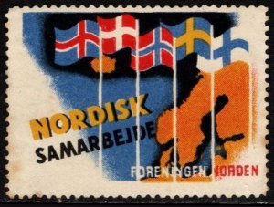 Vintage Finland Poster Stamp The Nordic Association For Finland Patriotic