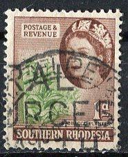 Southern Rhodesia; 1953: Sc. # 82: O/Used Single Stamp