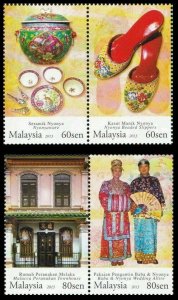 *FREE SHIP Baba Nyonya Heritage Malaysia 2013 Traditional Costume (stamp) MNH