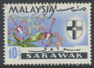 Sarawak  SC# 232 Used Orchids Flowers see details & scans