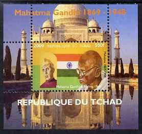 CHAD - 2009 - Mahatma Gandhi #4 - Perf De Luxe Sheet - MNH - Private Issue