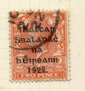 Ireland 1922 GV  Early Issue Fine Used 2d. 1922 Optd NW-185966