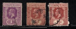 LEEWARD ISLANDS Scott # 64, 66 Used - KGV