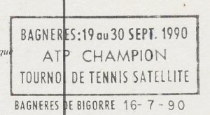 Postcard / Postmark France 1990 Tennis tournament