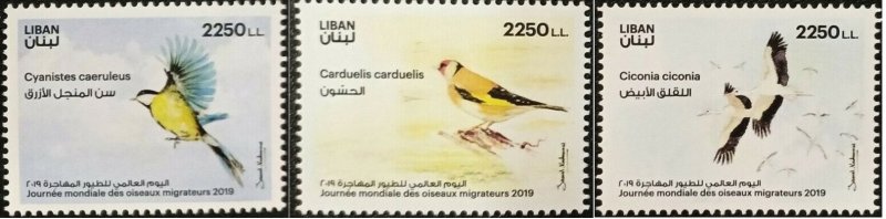 Lebanon 2019 MNH Stamps Birds World Day of Migrating Birds