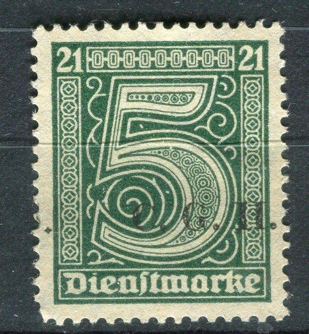 GERMANY;  1920-22 Silesia Allied Commission issue Hinged 5pf. Upright Optd.