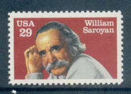 2538 29c William Saroyan Fine MNH