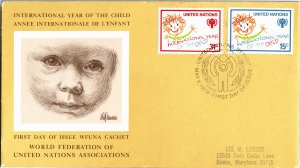 United Nations, New York, Worldwide First Day Cover, Children