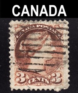 Canada Scott 37b copper red VF+ used.  FREE...