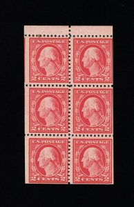 GENUINE SCOTT #499e MINT OG NH FULL BOOKLET PANE OF 6 TYPE-I 1917 PERF-11 UNWMK