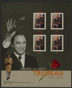 Canada 1909a in folder MNH Pierre Elliot Trudeau, Flower