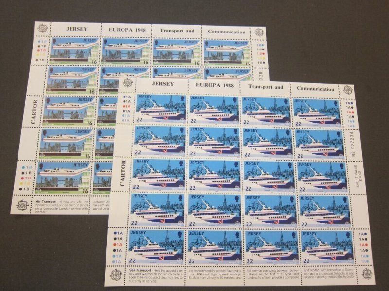 Jersey 1988 Sc 452-55 sheet(20) set MNH