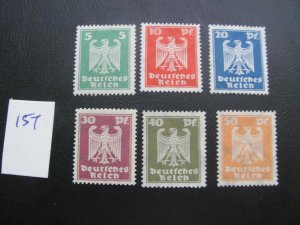 Germany 1924 MNH HIGH #S SIGNED SC 330-336  SET XF 350 EUROS (157)