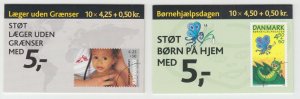 Denmark Sc B88, B89 Intact Booklets. 2003 Doctors & 2004 Children's Day