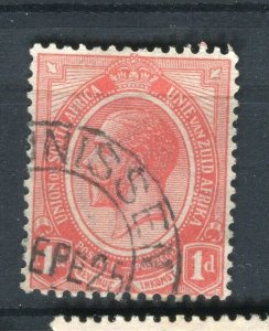 SOUTH AFRICA; 1913 early GV issue fine used 1d. value fair Postmark