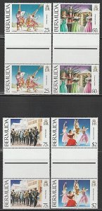 EDSROOM-O11302 Bermuda 689-692 MNH 1994 Complete Gutter Pairs CV$21.10