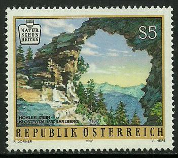 Austria #1494 MNH Stamp, Natural Bridge, Vorarlberg