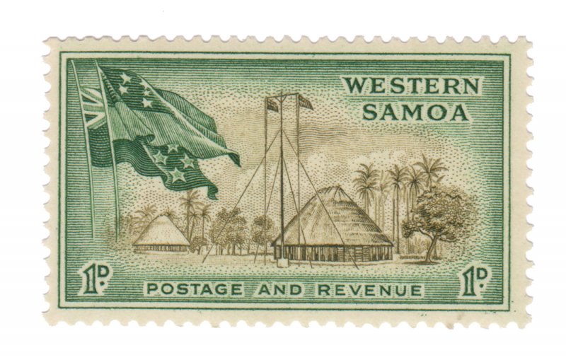 SAMOA STAMP. YEAR 1952. SCOTT # 204. UNUSED