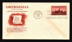 US SC# 943 FDC / Grimsland / Light Erased Add - L2477