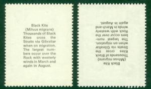 GIBRALTAR 1977 6p Black Kite BIRDS Scott 347 ERROR Inverted WATERMARK SG 381a NH