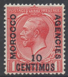 Morocco Scott 50 - SG130, 1914 George V Spanish 10c MH*