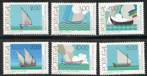 Portugal Scott 1350-55 Unused VFVLHOG - PORTUCALE '77/Fishing Boats - SCV $3.45