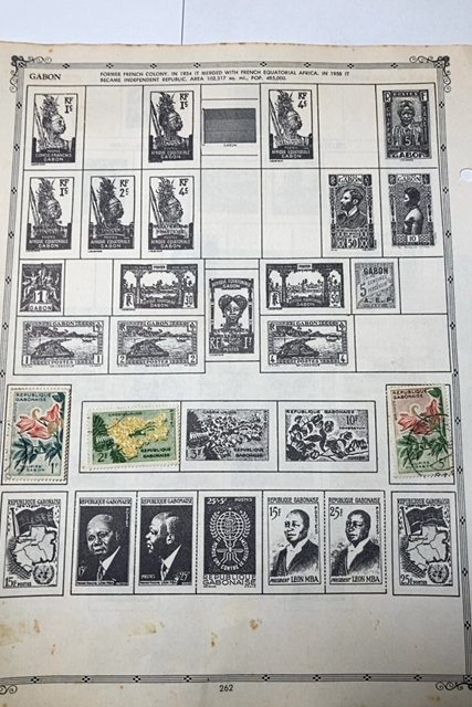 OLD GERMANY STAMPS HINGED ON ALBUM PAGE