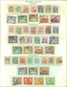collection on pages ES: Poland 1918-23 CV $244
