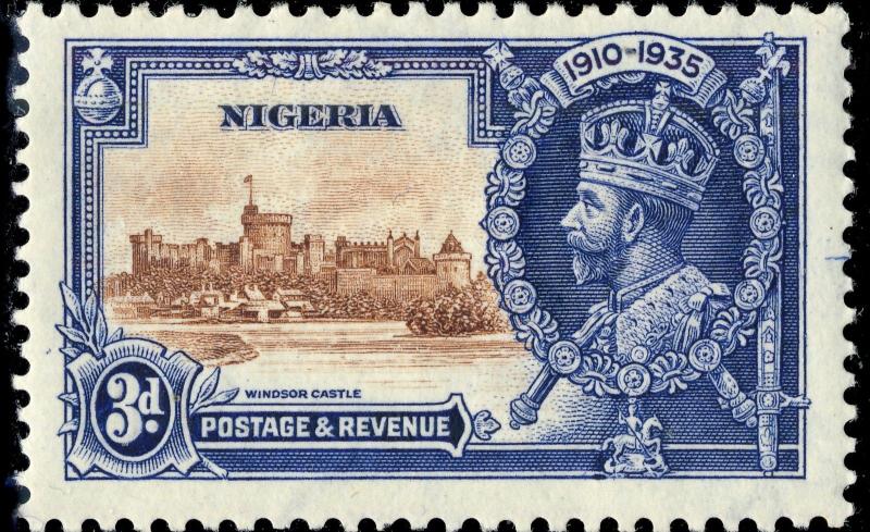 NIGERIA - 1935 - SG 32 - 3d KGV Silver Jubilee - Mint*