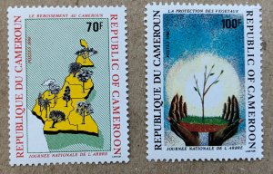Cameroun 1986 Arbor Day, MNH. Scott 831-832, CV $2.00