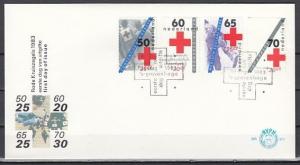 Netherlands, Scott cat. B589-B592. Red Cross issue on a First Day Cover. ^