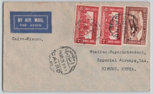 Egypt 1931 Cairo to Kisumu Kenya Imperial Airways First Flight Cover FFC