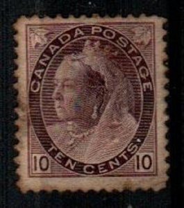 Canada Scott 83 Mint hinged (disturbed gum, rust stains,spacefiller)- CV $425.00