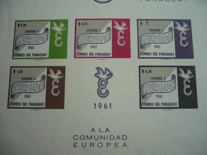 Europa 1961 - Paraguay - Imperf Souvenir Sheet