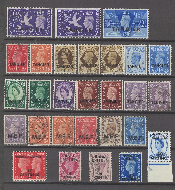 COLLECTION LOT # 3058 GB OFFICES 28 STAMPS 1937+ CV+$38 CLEARANCE