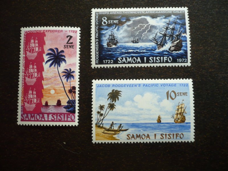 Stamps - Samoa - Scott# 365-367 - Mint Never Hinged Part Set of 3 Stamps