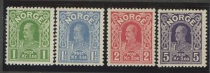 Norway #70-73 Mint (NH) Single (Complete Set)