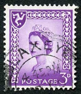 IOM SG2a 3d Deep Lilac on Chalky Paper Fine used cat from 6.50 pounds