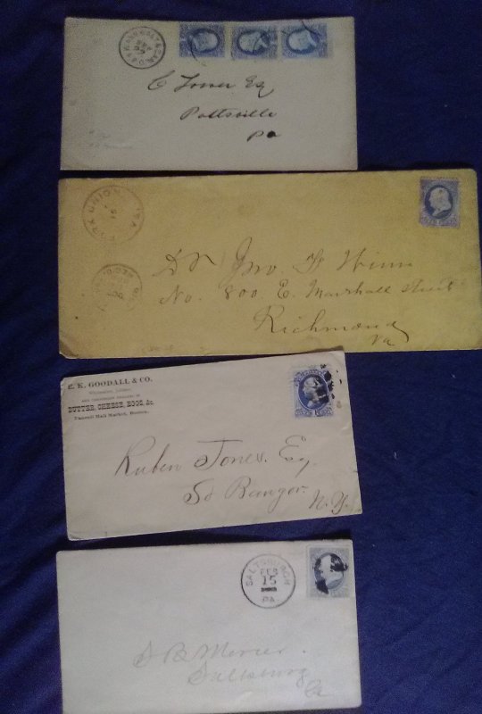 250+ covers! 60: CIVIL WAR &1800's ;WW I,WW II, FDC, first flight,airmail, RPO..