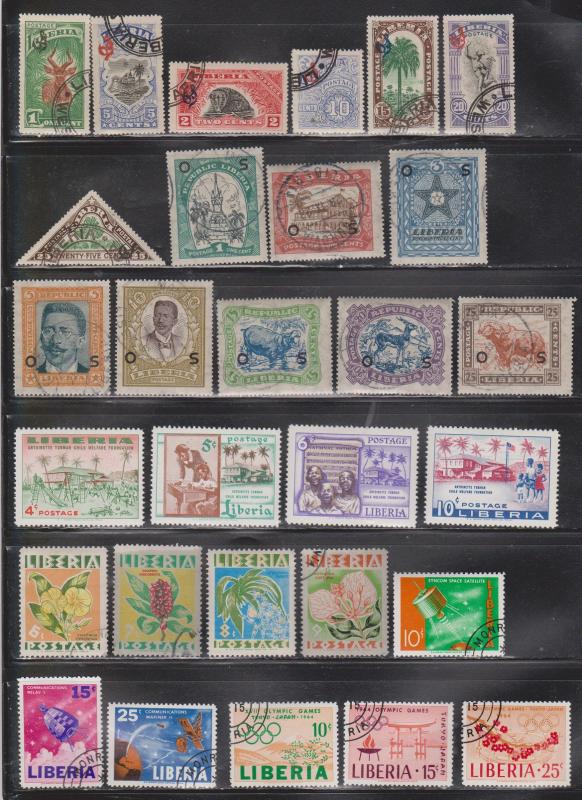 LIBERIA - Collection Of Mostly Used Stamps - Good Value - CV $65.00