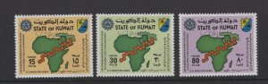 Kuwait #912-14  (1983 Middle East and Africa Disease  set) VFMNH CV $4.25