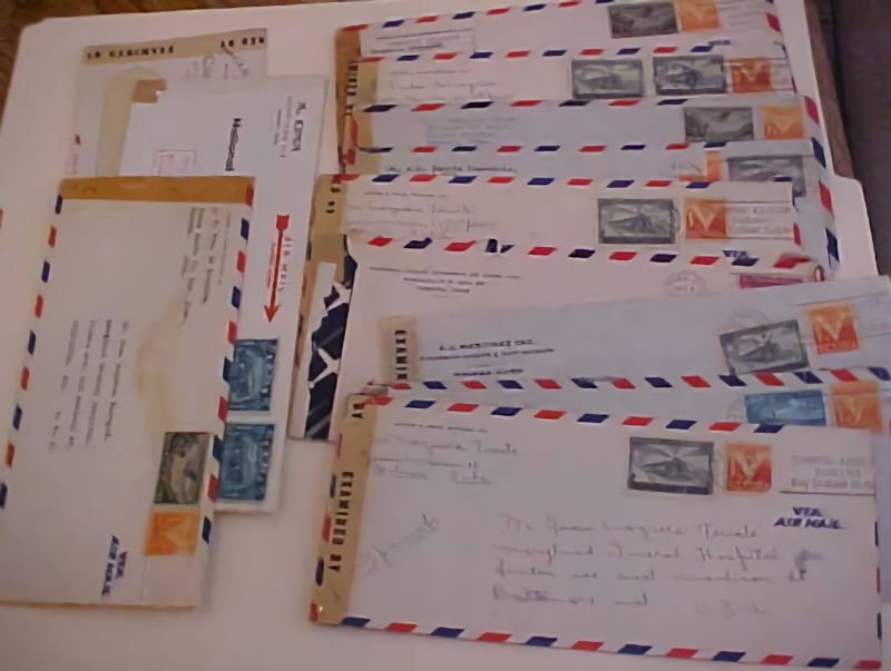 CUBA  15 LONG CENSORED COVERS MOSTLY TO USA