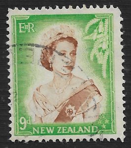 New Zealand #296 9p Queen Elizabeth II