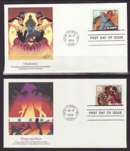 US 2767-2770 Broadway Musicals 1993 Fleetwood S/4 U/A FDC