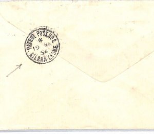 SIERRA LEONE KGVI Cover *PATROL POST No2* CDS Serabu Freetown 1954 YR110