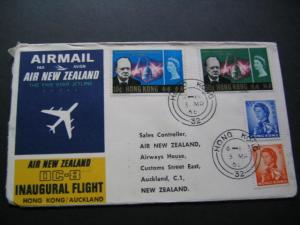 Air New Zealand 1966 FFC Hong Kong : Auckland (NZ)